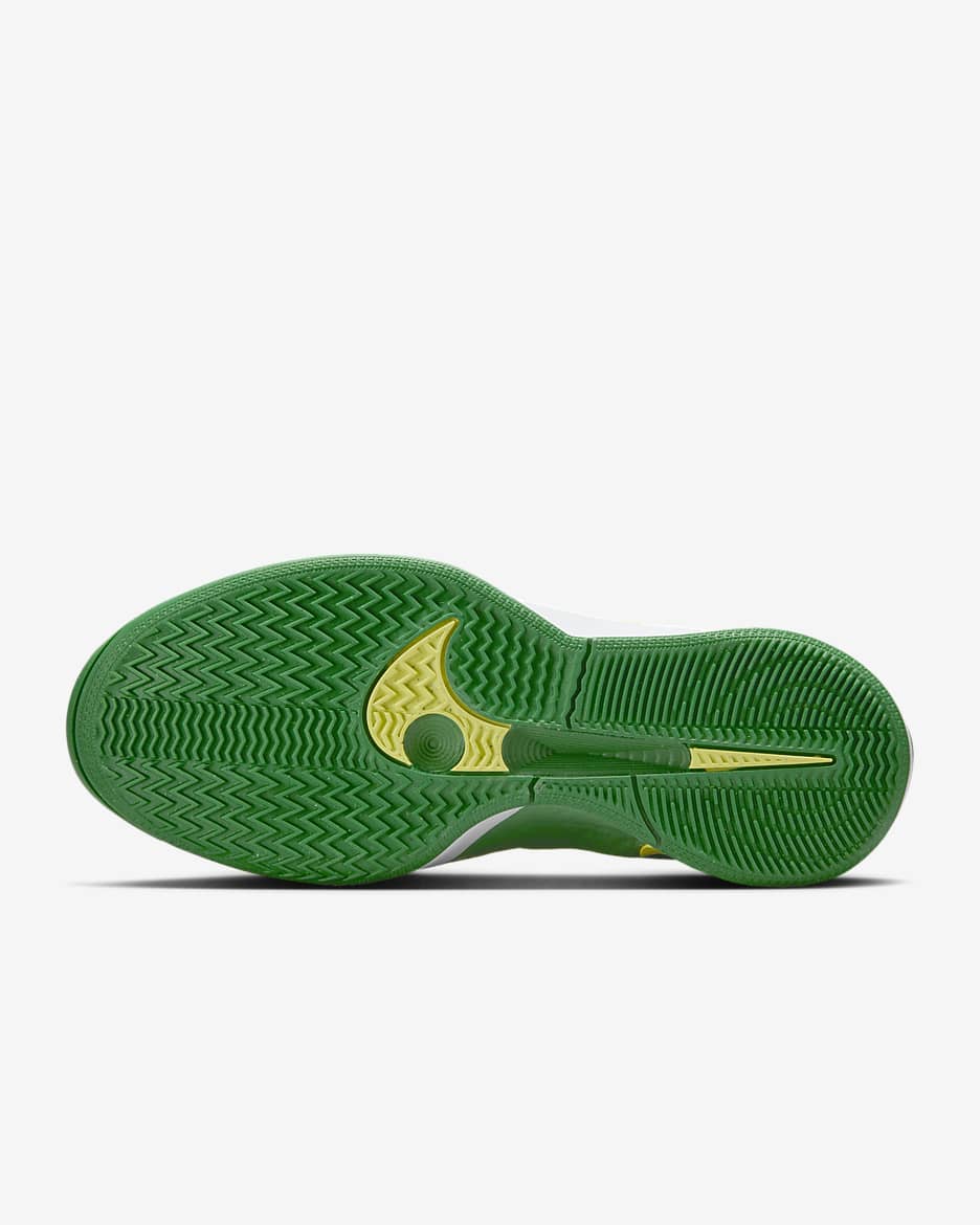 Green and white nike basketball shoes on sale